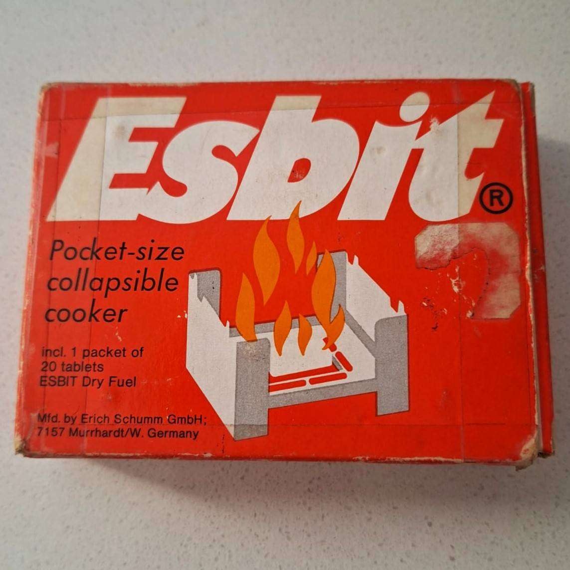 Old Esbit Pocket Cooker Unused in Box - Made in Germany