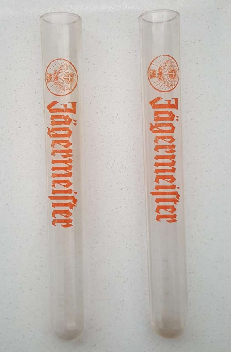 Old Jagermeister Rugby Ball Shaped Bottle Holder with 10 Shot Glasses