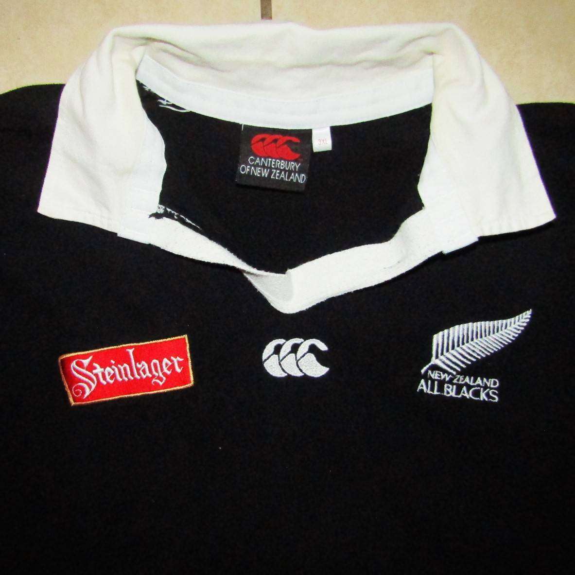 Old Long Sleeve All Blacks Rugby Jersey - Size 3XL