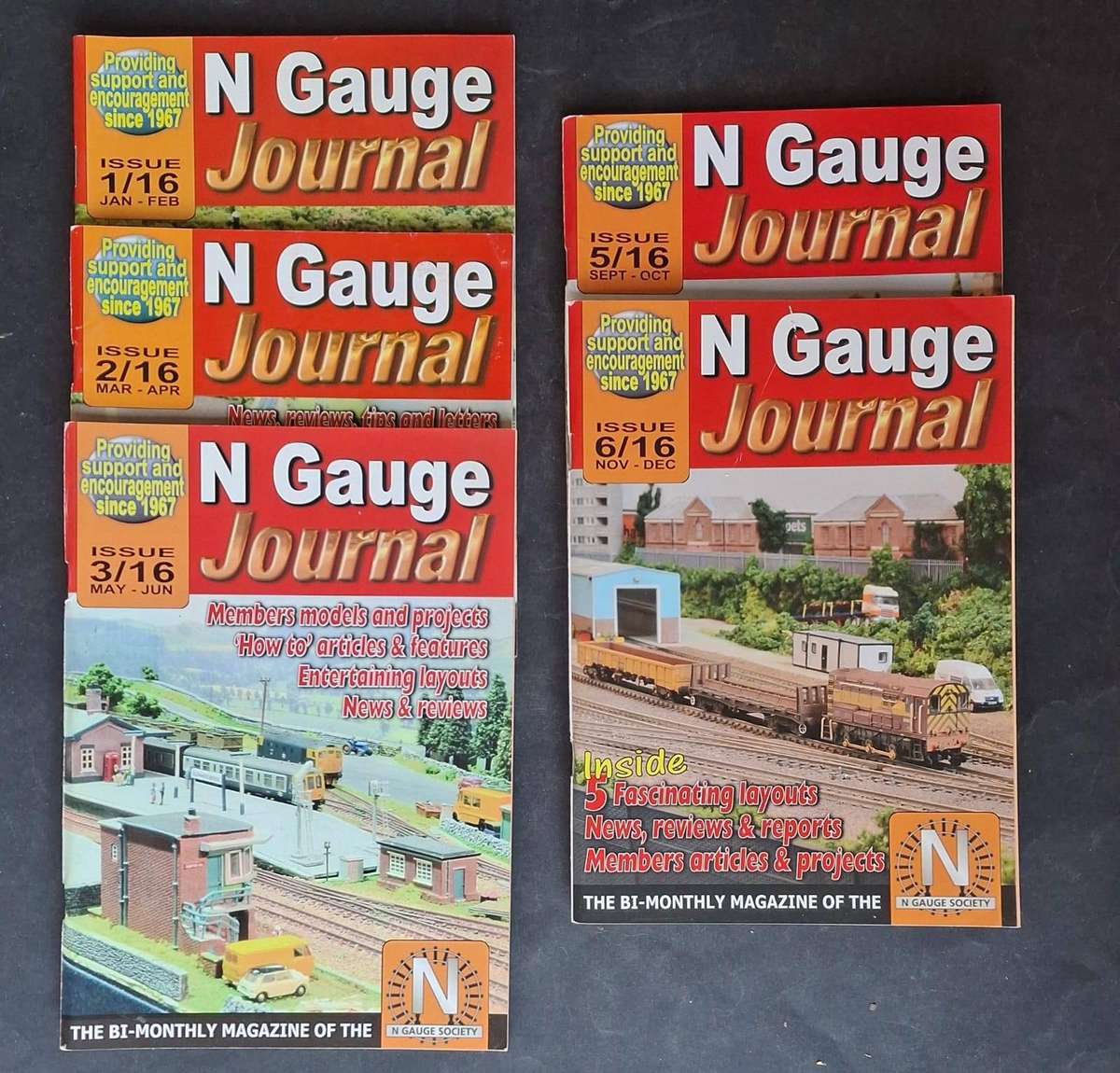 5 N Gauge Journal Magazines from 2016