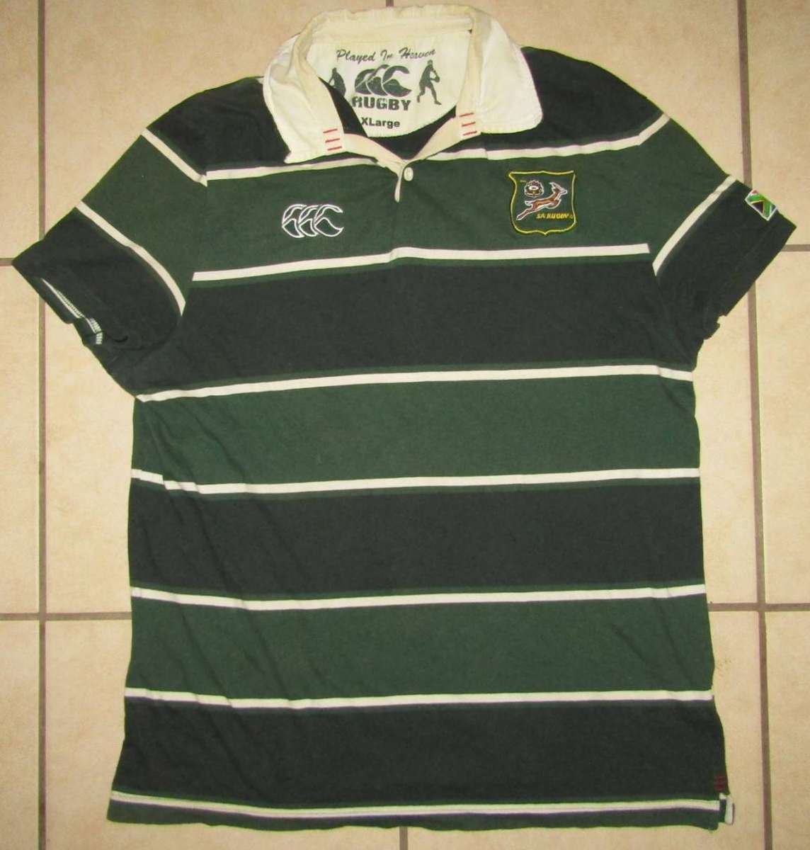 Old Canterbury Springbok Rugby Shirt - XL Size