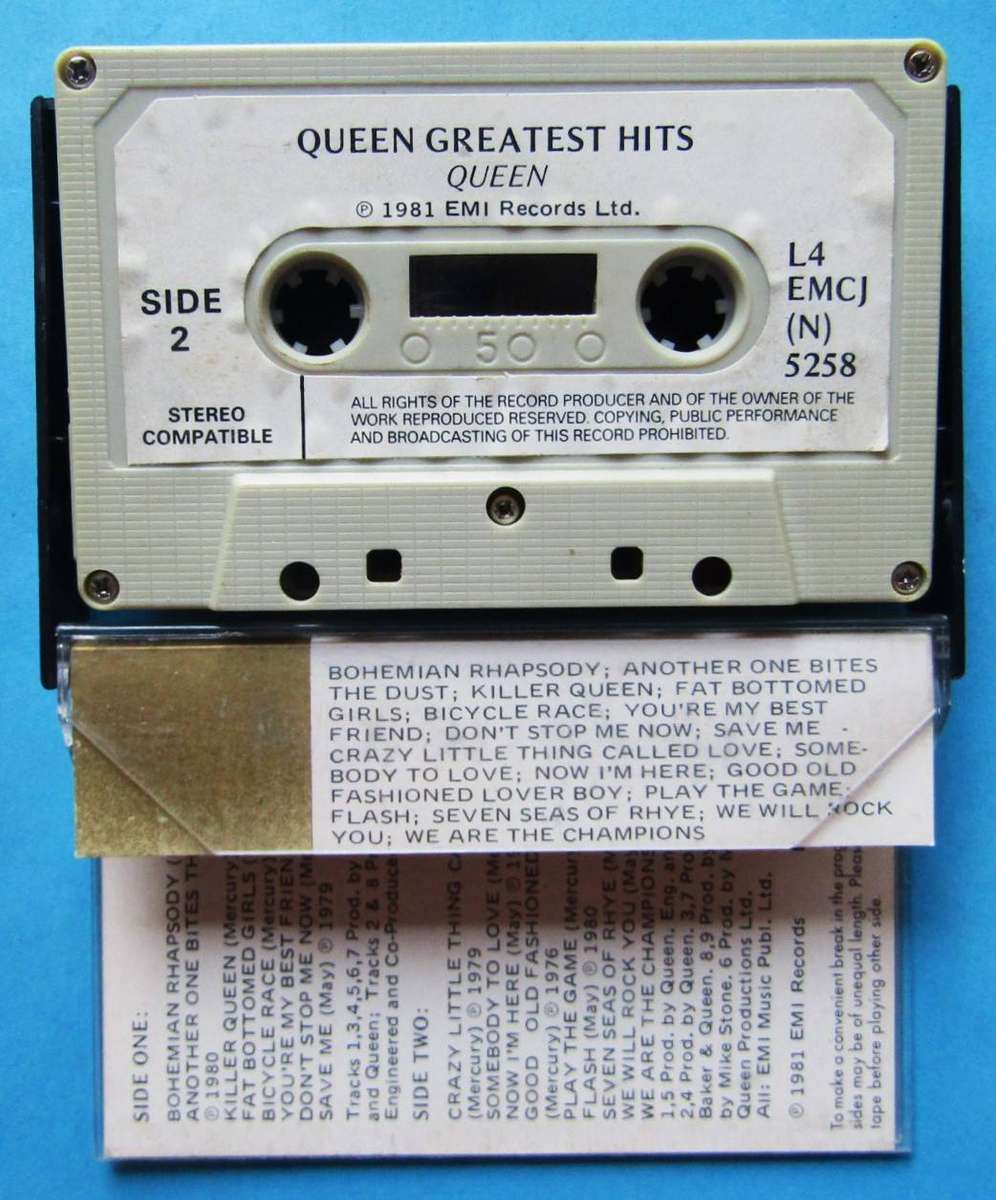 Queen - Greatest Hits - Cassette Tape (1981)