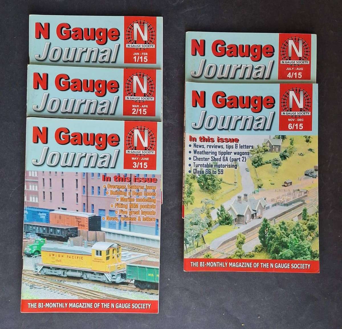 5 N Gauge Journal Magazines from 2015