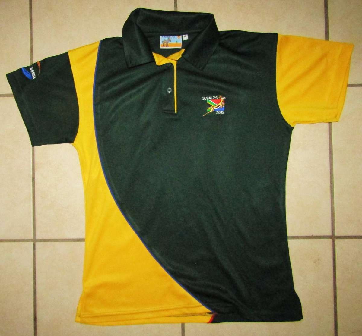 2012 Dubai 7's Springbok Rugby Shirt - Medium Size