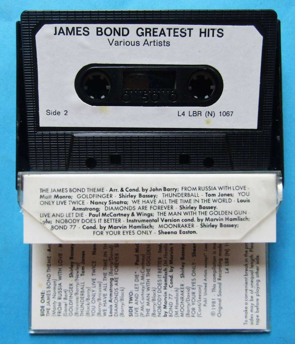 James Bond - Greatest Hits - Cassette Tape (1981)