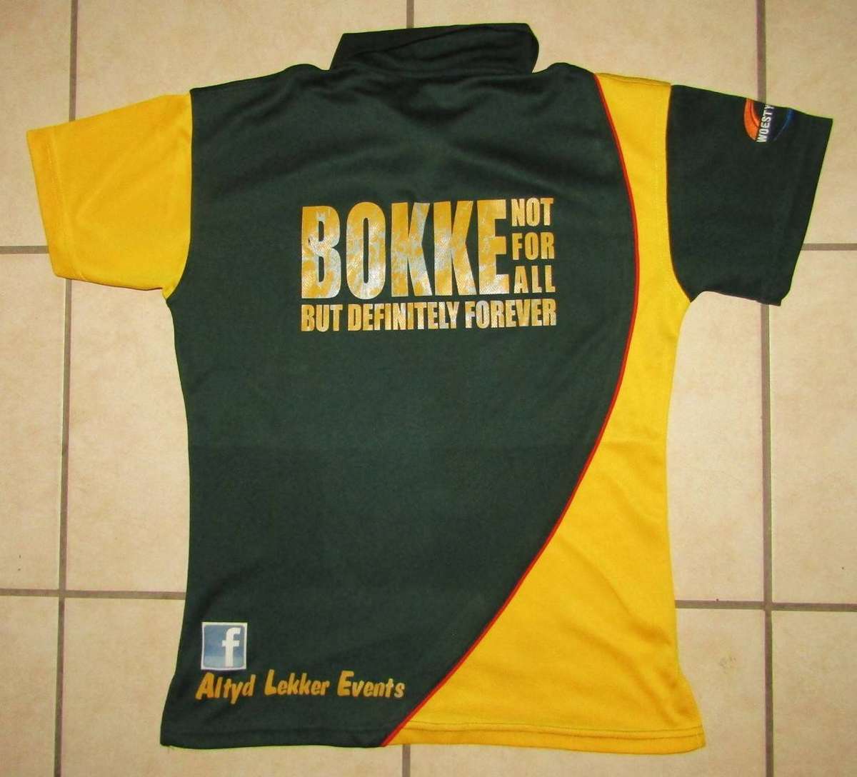 2012 Dubai 7's Springbok Rugby Shirt - Medium Size
