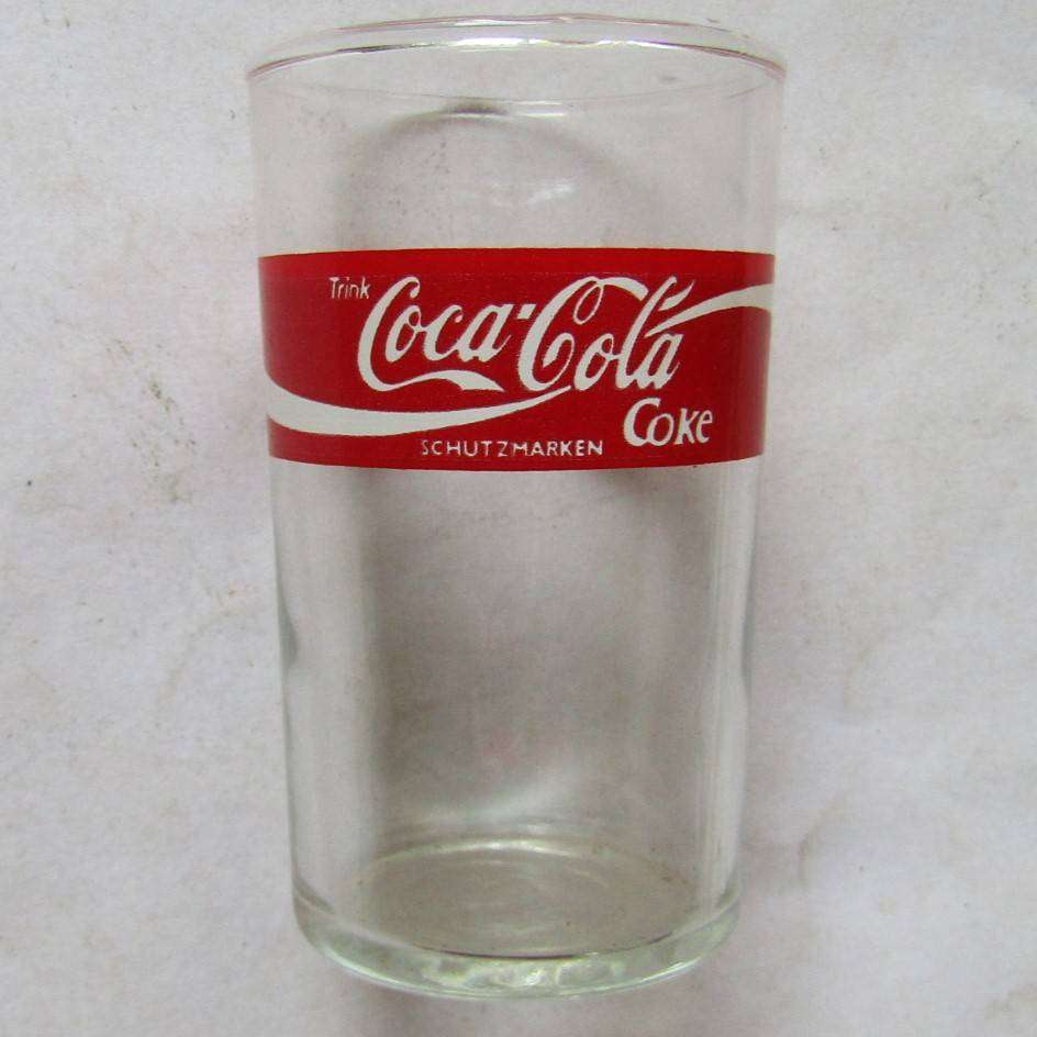 Small Old Coca Cola Glass from Germany