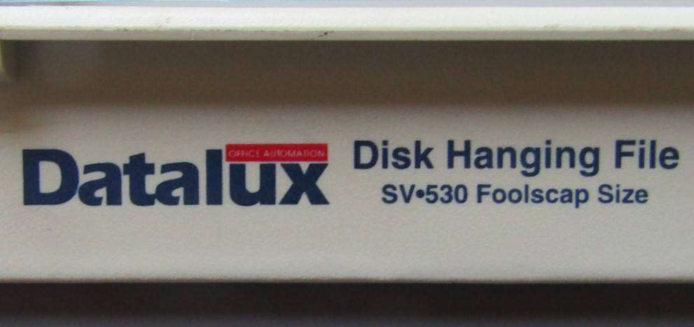 Old Datalux Stiffy Disk Hanging File Case