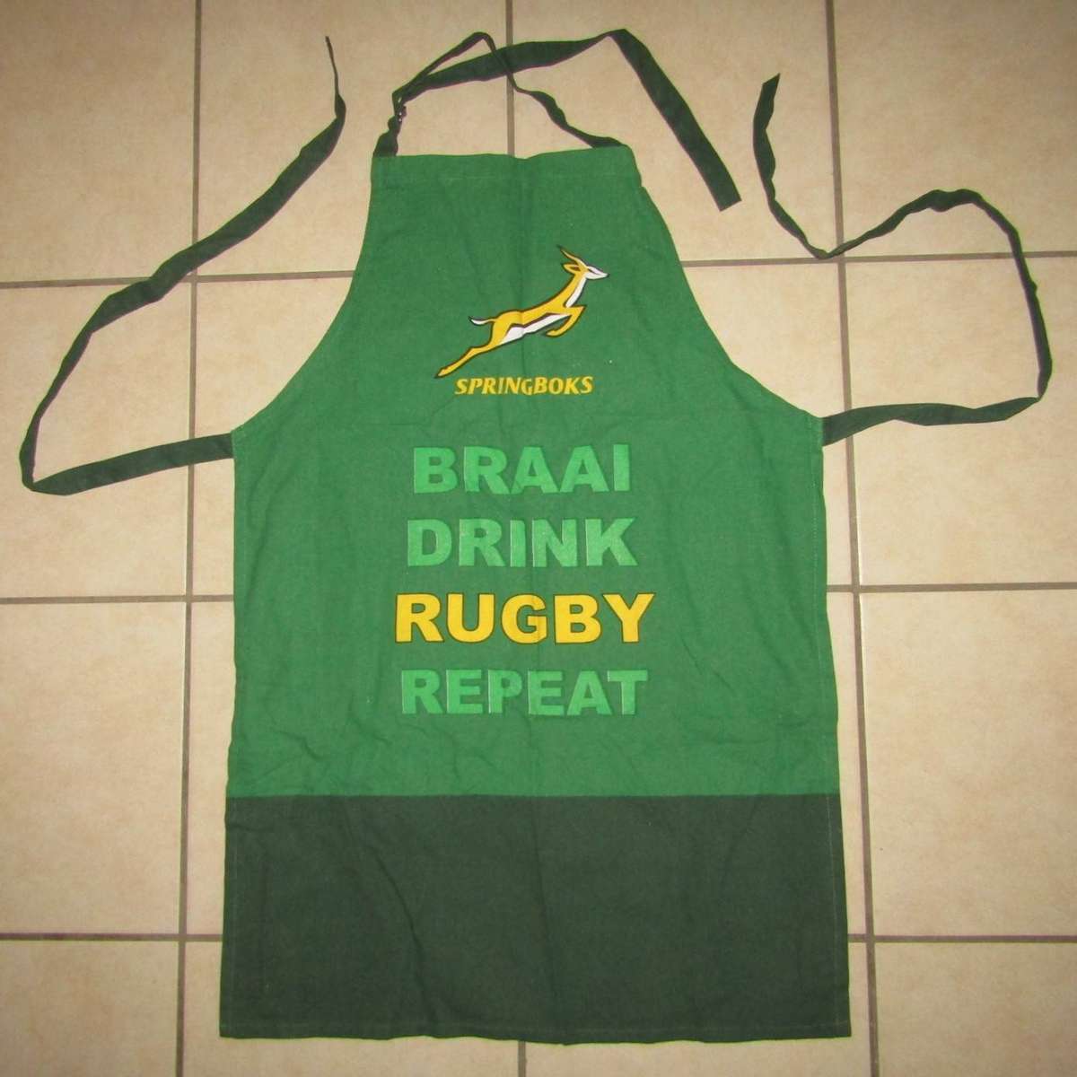 Old Springbok Rugby Braai Apron