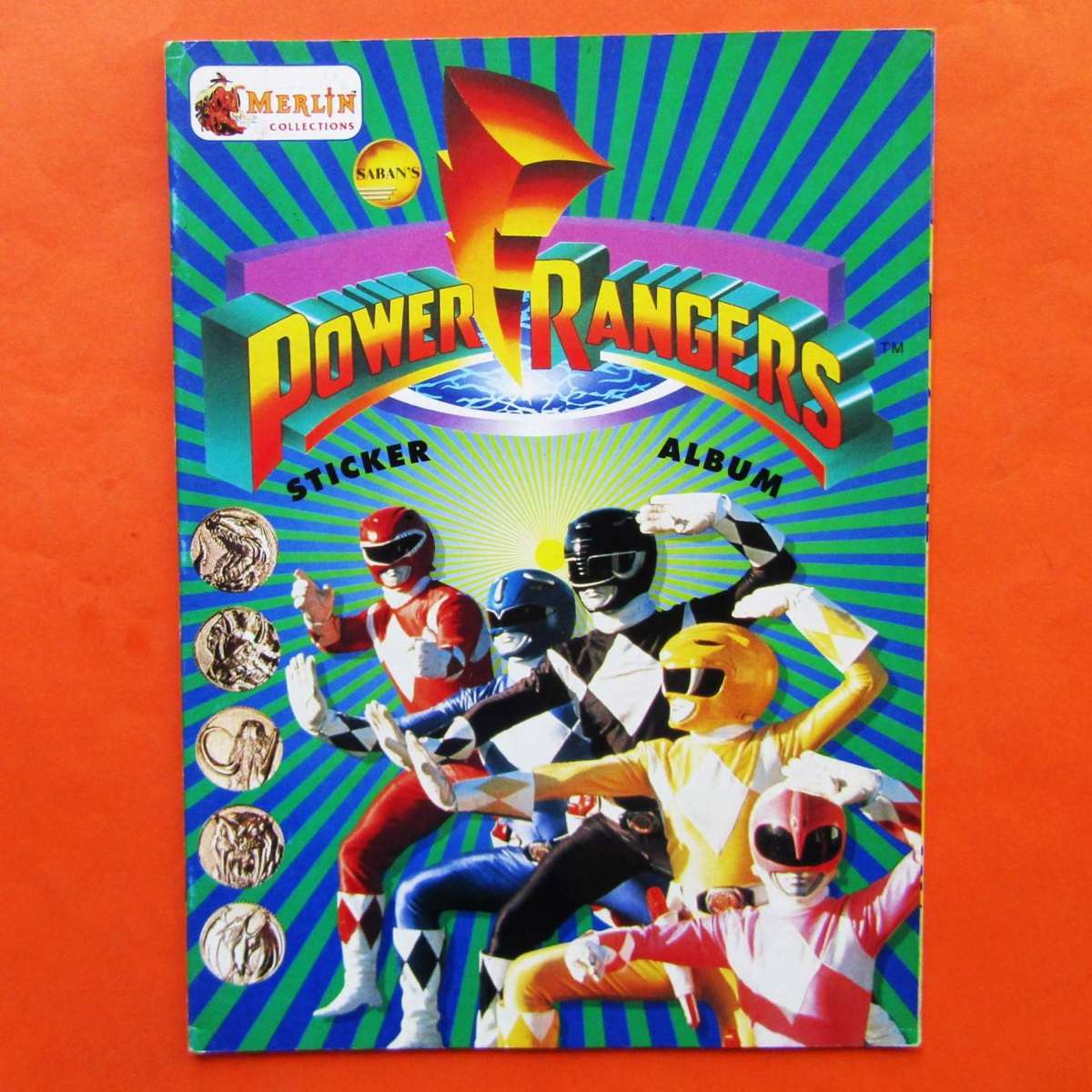 Unused Power Rangers Sticker Album from 1994