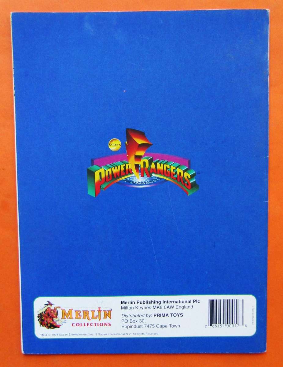 Unused Power Rangers Sticker Album from 1994