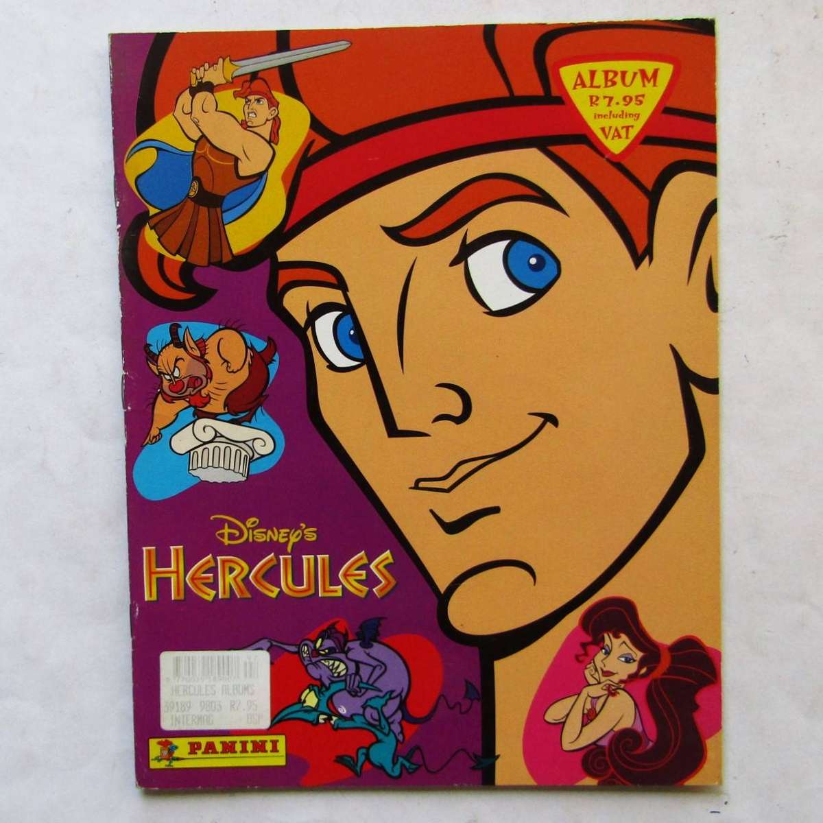 Unused Disney's Hercules Sticker Album from 1996