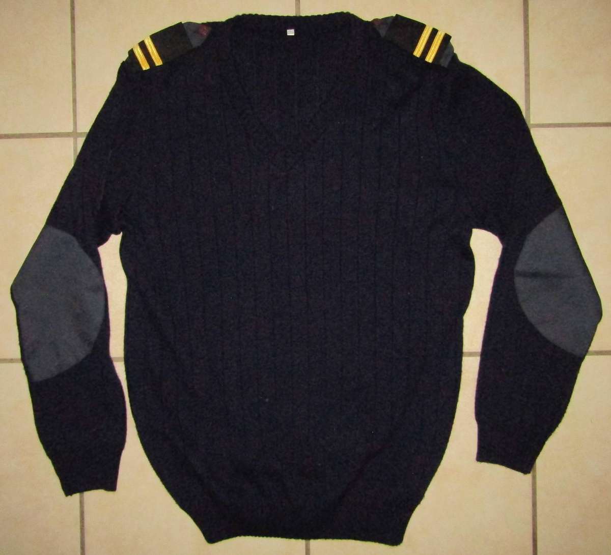 Old Pullover Jersey with Shoulder Ranks