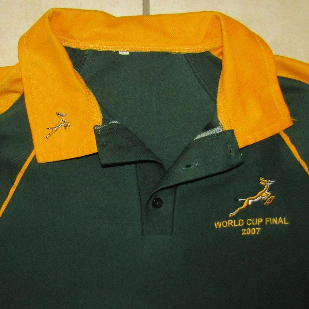 2007 World Cup Final Springbok Rugby Shirt - XL Size