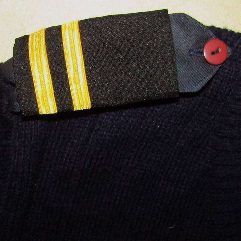 Old Pullover Jersey with Shoulder Ranks