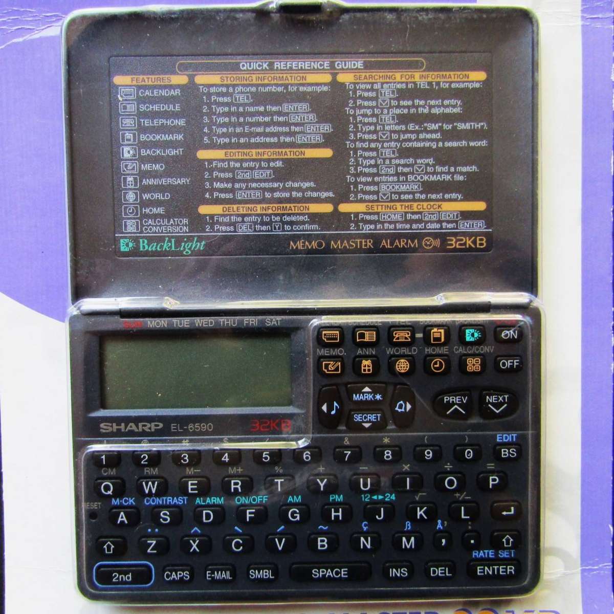 Vintage Sharp Memo Master Electronic Organizer - New Sealed in Packet