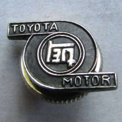 Small Old Toyota Motors Metal Badge