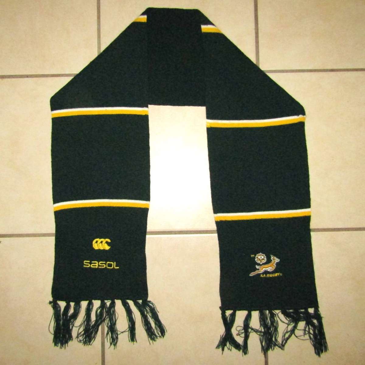 Old Sasol Springbok Rugby Scarf