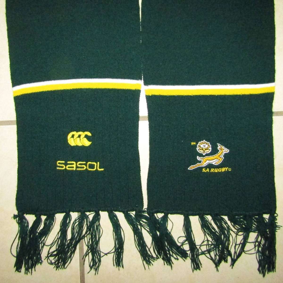 Old Sasol Springbok Rugby Scarf