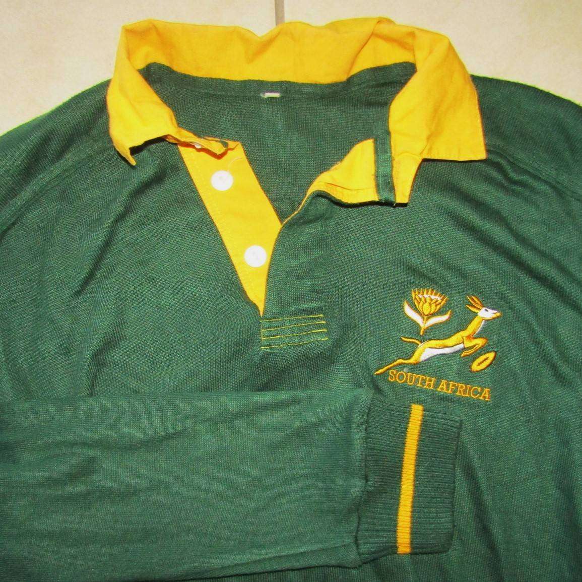 Old Long Sleeve Springbok Rugby Jersey - XL Size