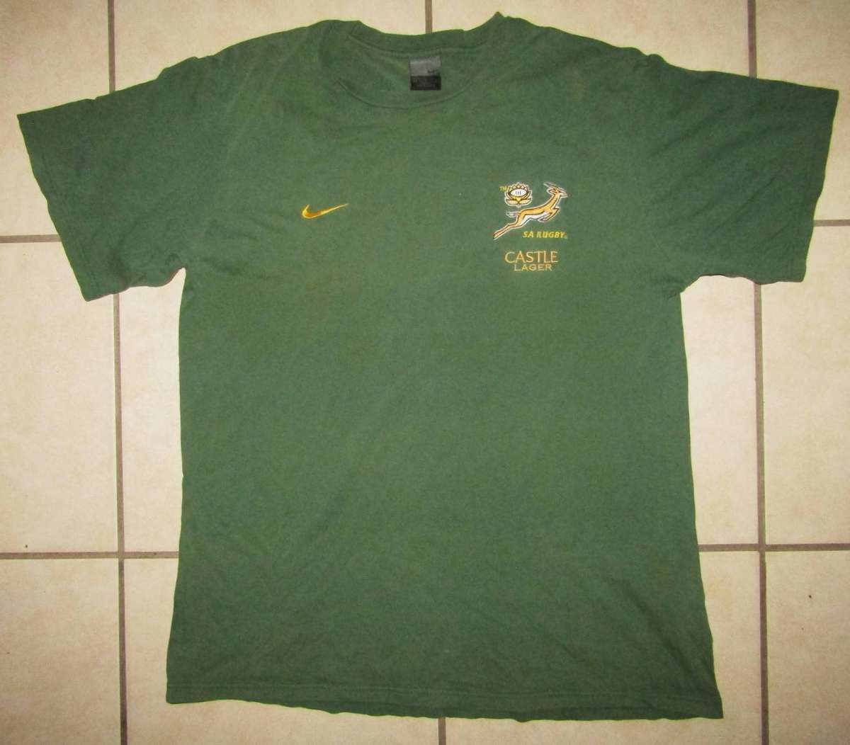 Old Nike Springbok Rugby Shirt - Large Size