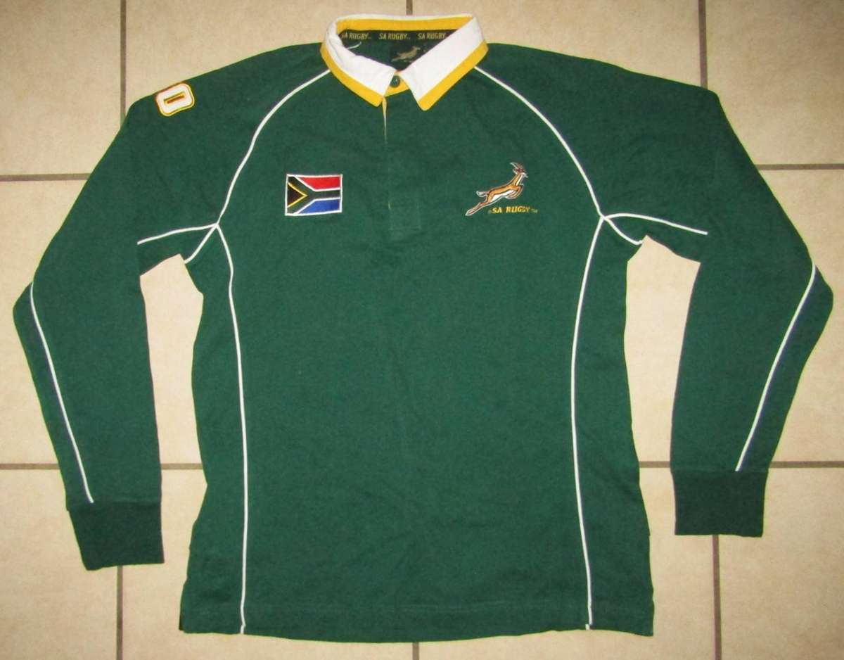 Old Long Sleeve Springbok Rugby Top - Medium Size
