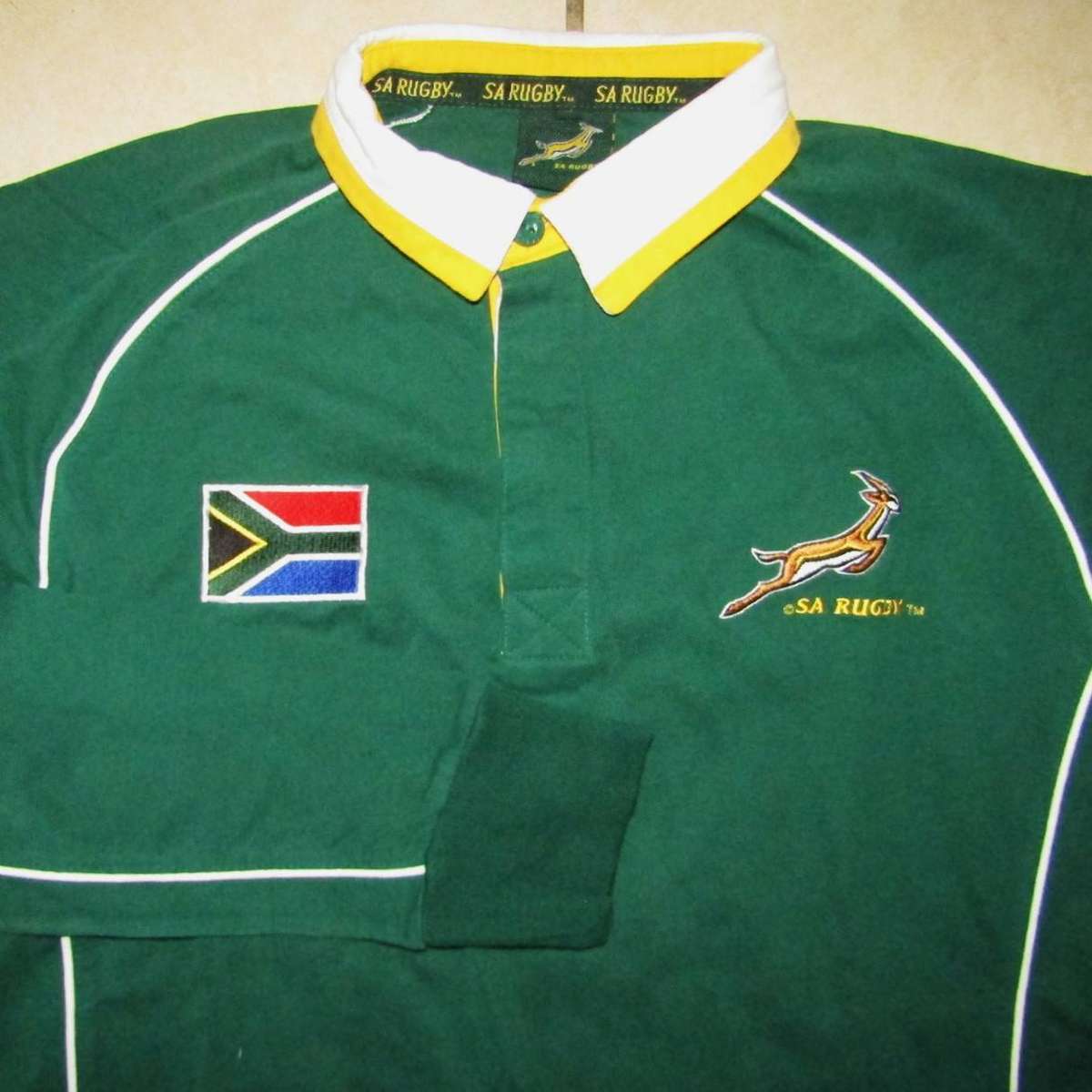 Old Long Sleeve Springbok Rugby Top - Medium Size