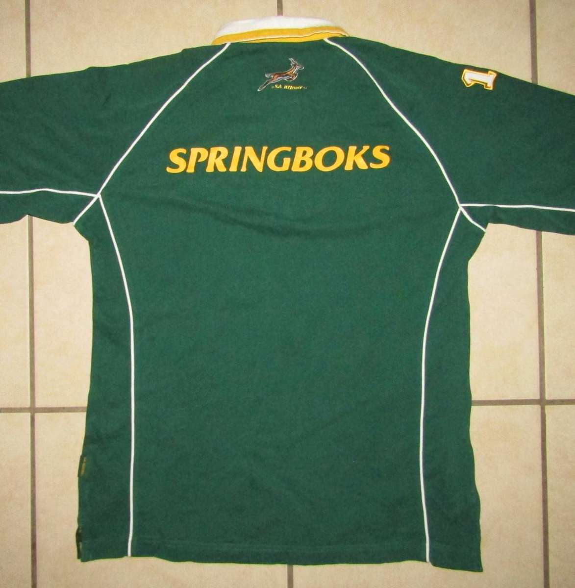 Old Long Sleeve Springbok Rugby Top - Medium Size