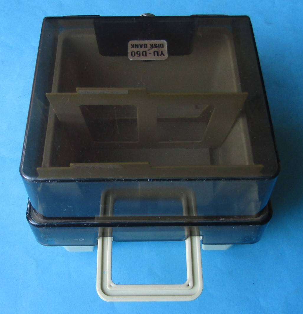 Old Floppy Disk Storage Case with Key