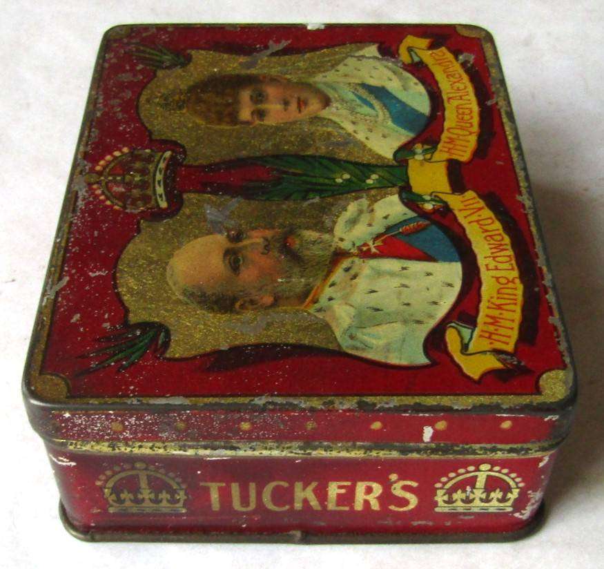 Old King Edward VII Tucker's Butter Scotch Tin