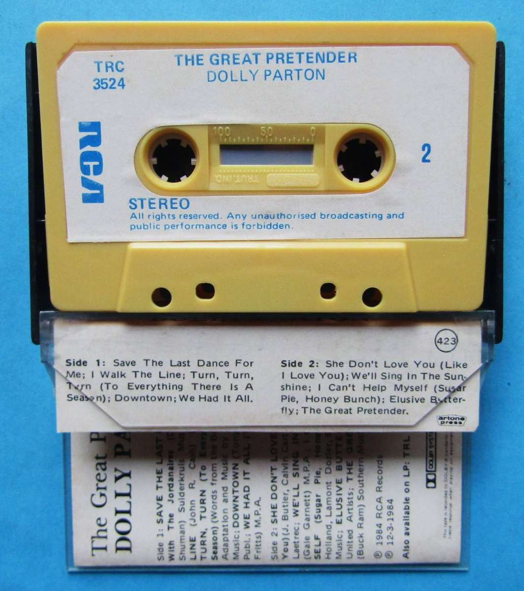Dolly Parton - The Great Pretender - Cassette Tape (1984)