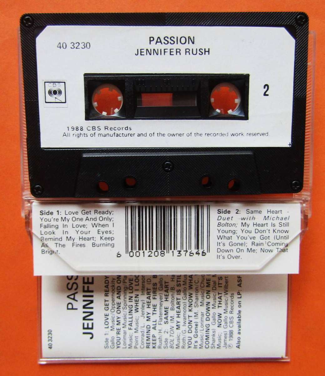 Jennifer Rush - Passion - Cassette Tape (1988)