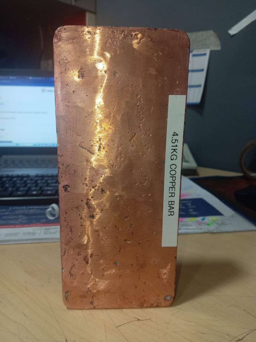 Bullion Copper Bar 4.51kg