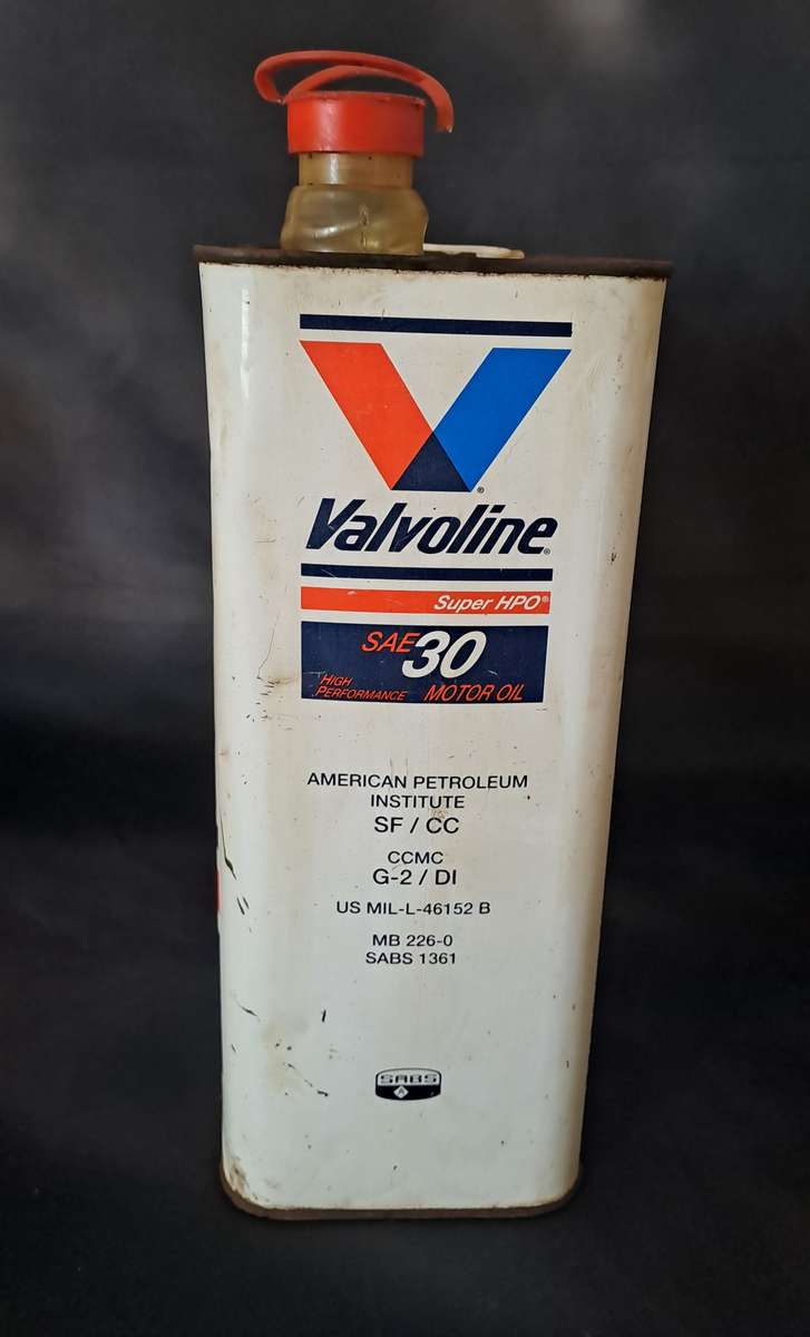 5L Valvoline Super HPO SAE Motor Oil Tin