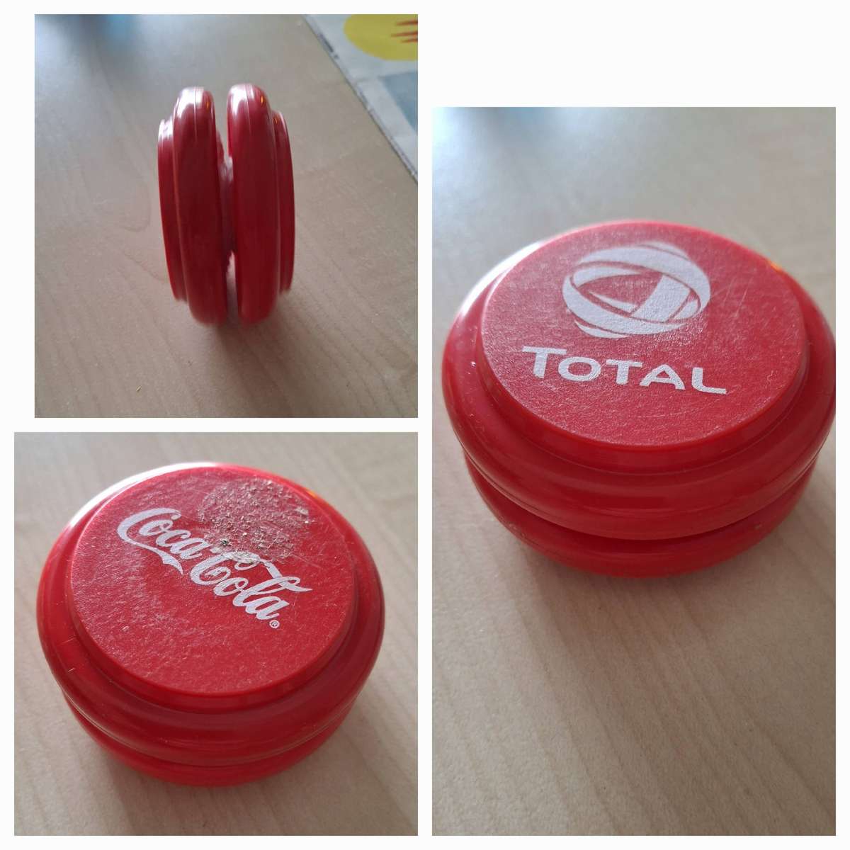 Total Yo-Yo Red Vintage Toy - Classic Retro Collectible