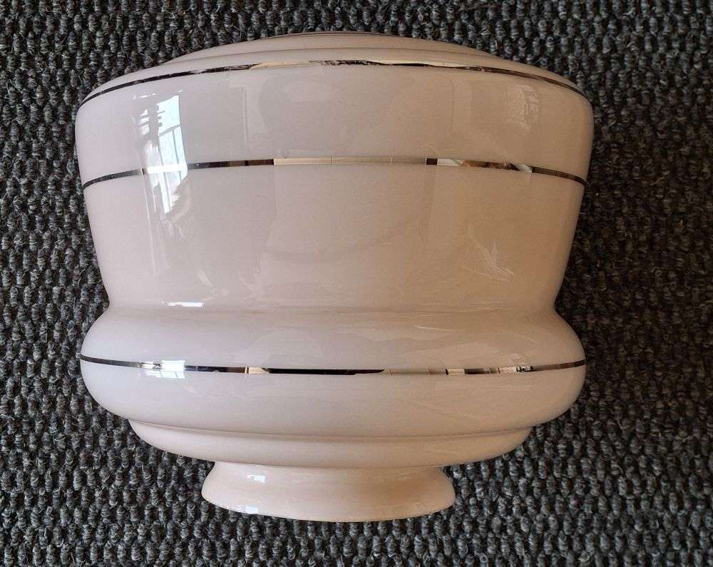 Vintage Ceiling Lamp Shade Pink Glass