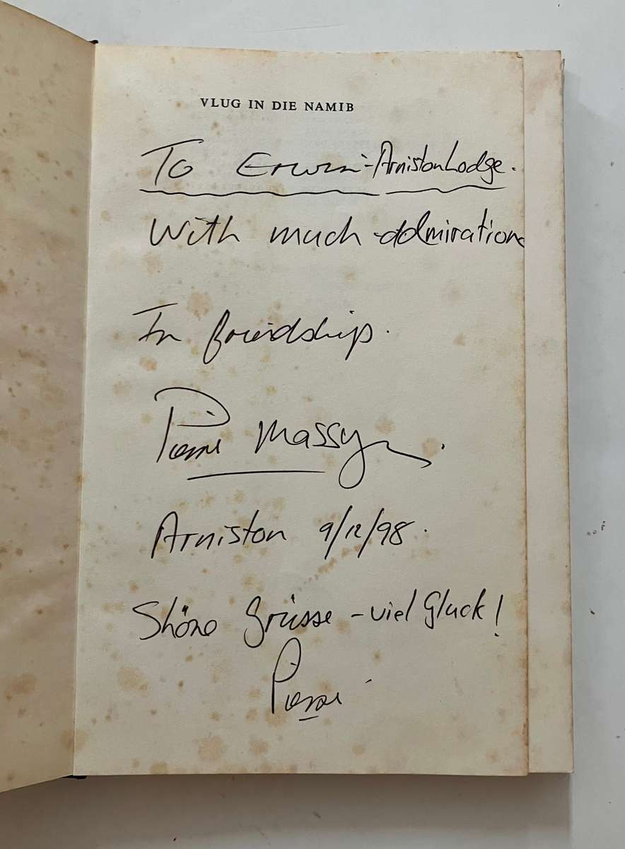 Vlug in die Namib - Henno Martin. Hardeband met stofjas. 1e Uitg. 8e Dr. 1967