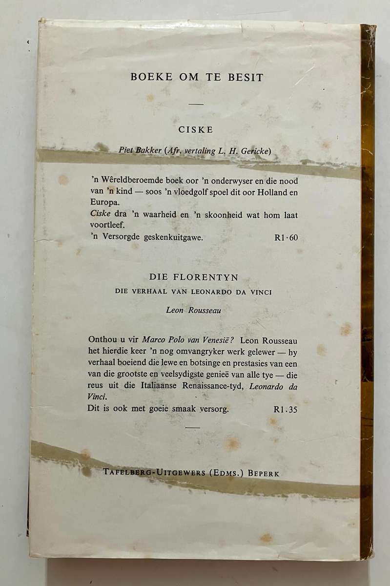 Vlug in die Namib - Henno Martin. Hardeband met stofjas. 1e Uitg. 8e Dr. 1967
