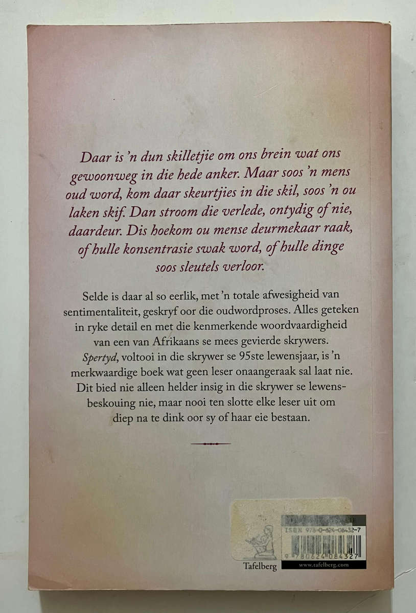 Spertyd - Elsa Joubert. Sagteband, 1e Uitgawe, 2017