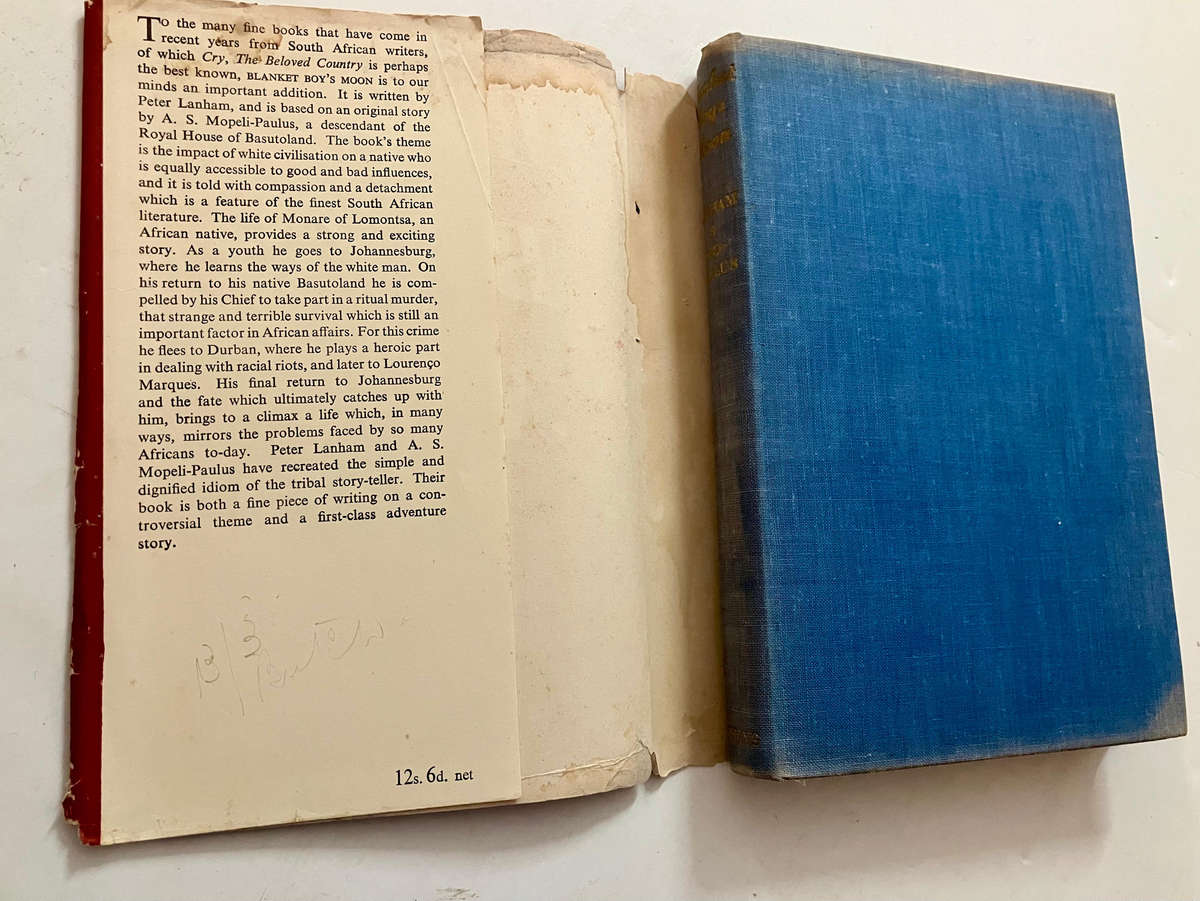 Blanket Boy's Moon - Peter Lanham. Hardcover w dj. 1st Ed. 3rd Pr. 1953
