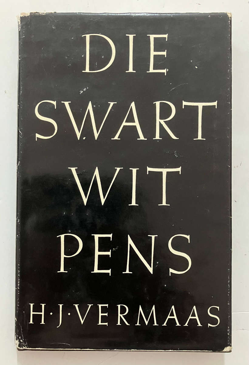 Die Swartwitpens - HJ Vermaas. Hardeband met sj. 3e Druk 1962