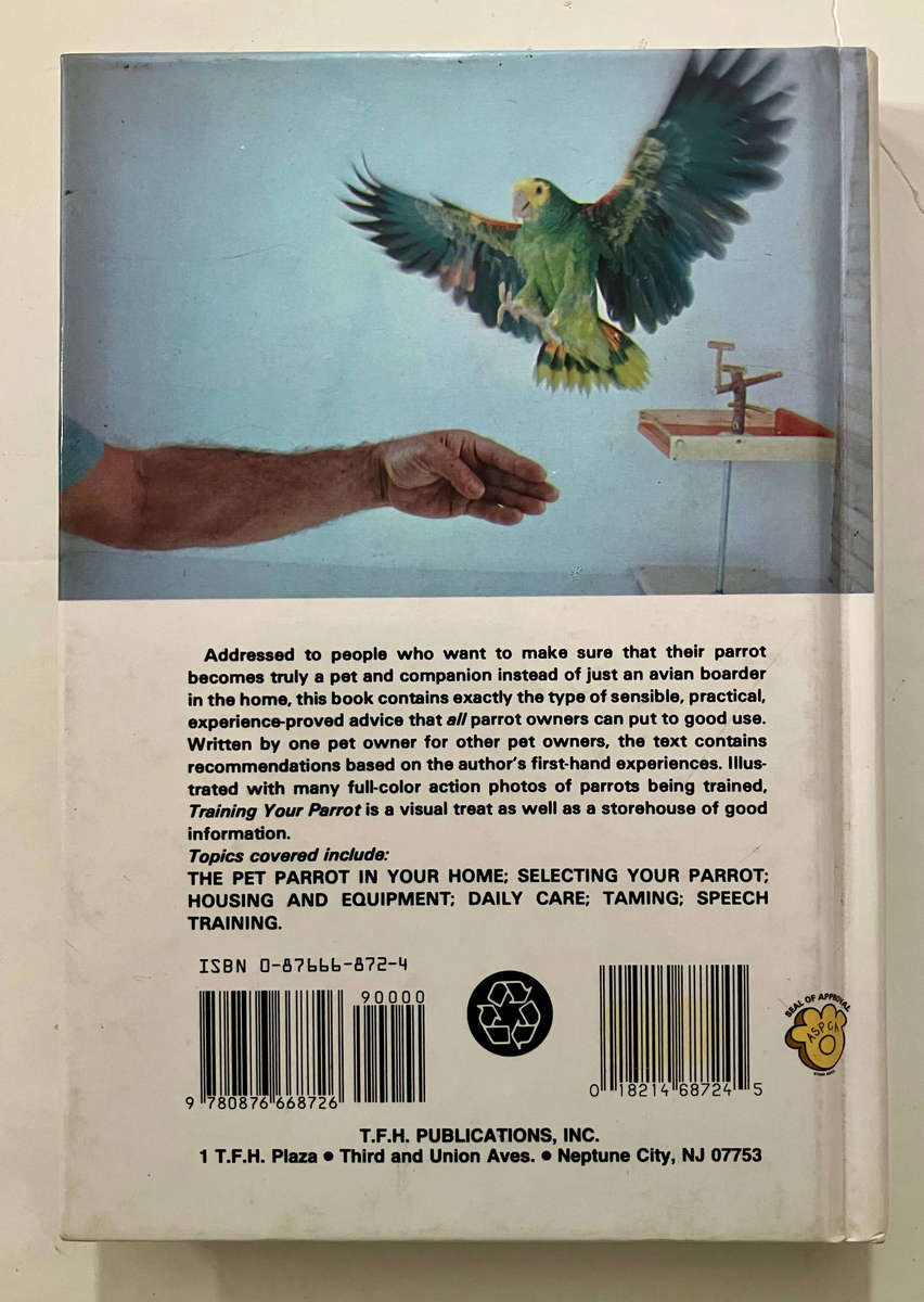 Training Your Parrot - Kevin Murphy. Hardcover no dj. 1st Ed. 1983