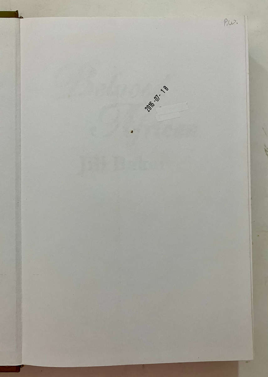 Beloved African - Jill Baker. SIGNED hardcover w dj. 1st Ed. 2000