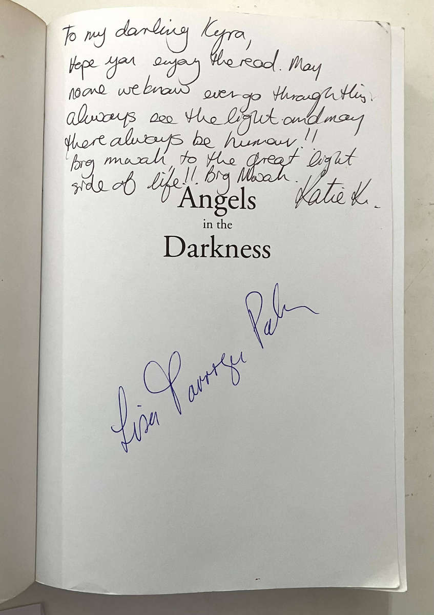 Angels in the Darkness - Lisa Farringer Parker. SIGNED softcover, 1st Ed. 20117