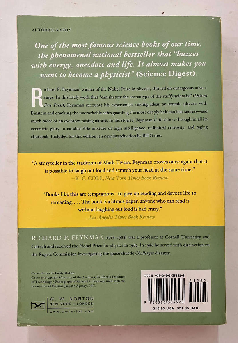 Surely You are Joking Mr Feynman! - Richard P Feynman. Softcover, re-issue 2018