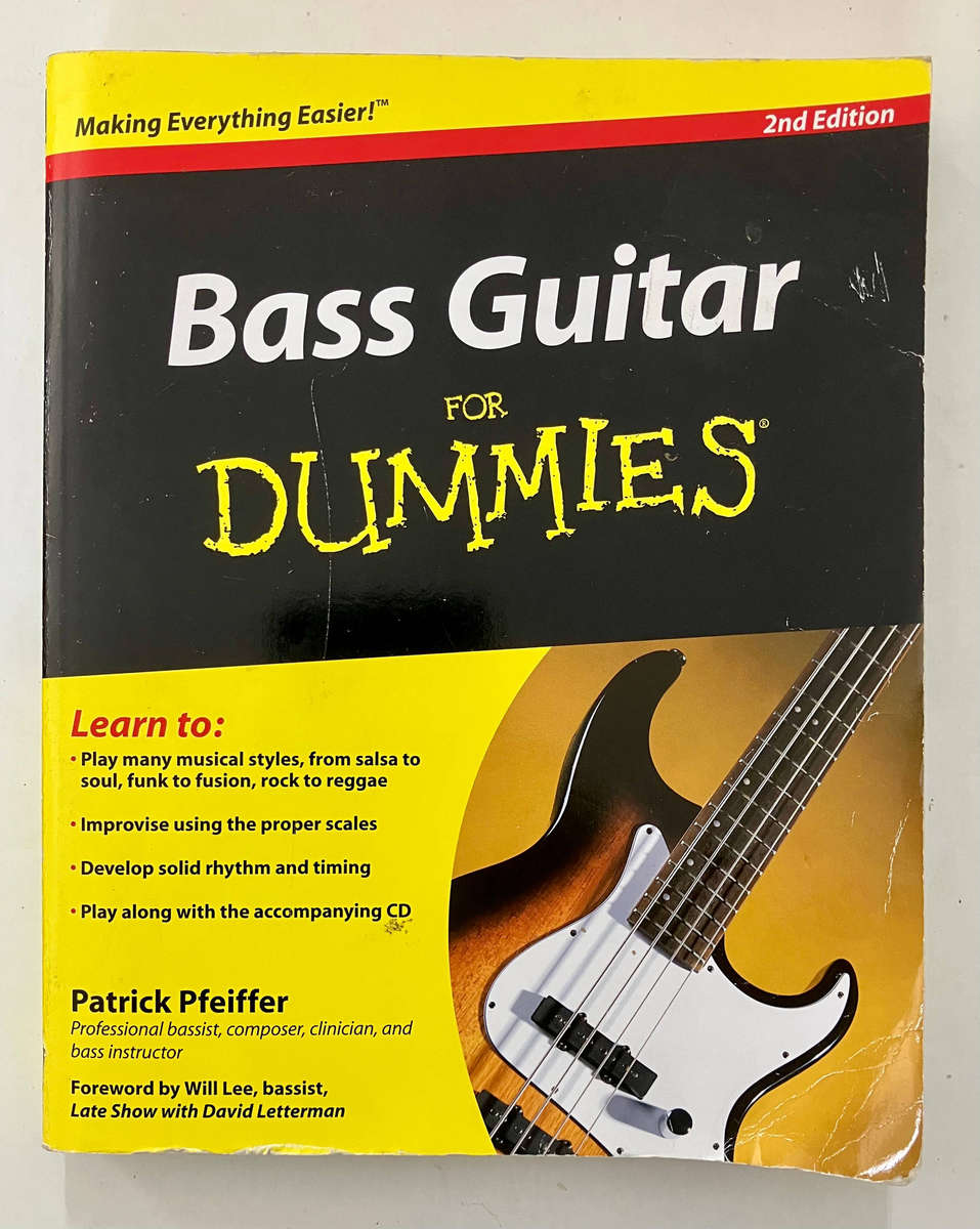 Bass Guitar for Dummies - Patrick Pfeiffer. Softcover, 2nd Ed 2010