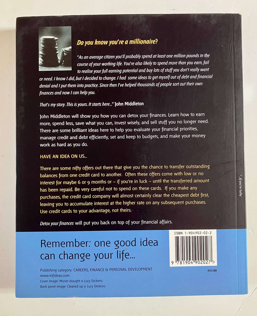 Detox Your Finances - John Middleton. Softcover, 1st Ed. 2004