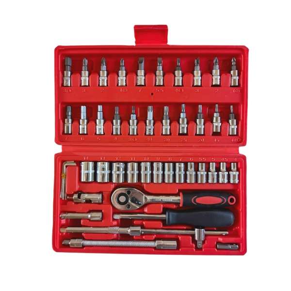 Socket Set 46 Pieces In Carrying Box