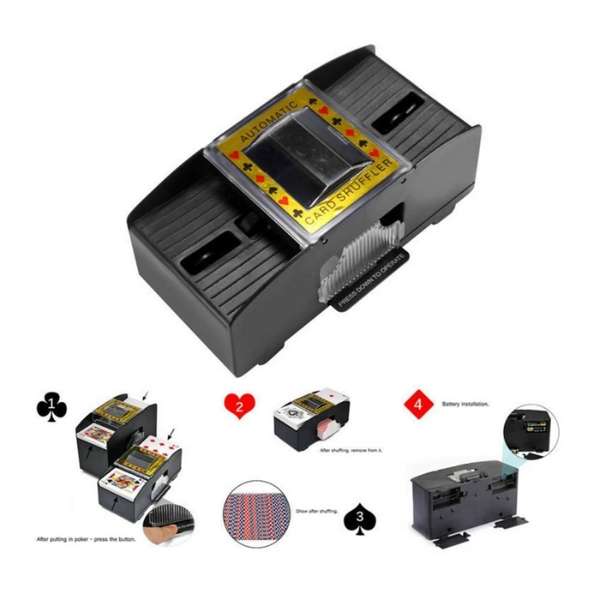 Automatic 2 Decks Card Shuffler