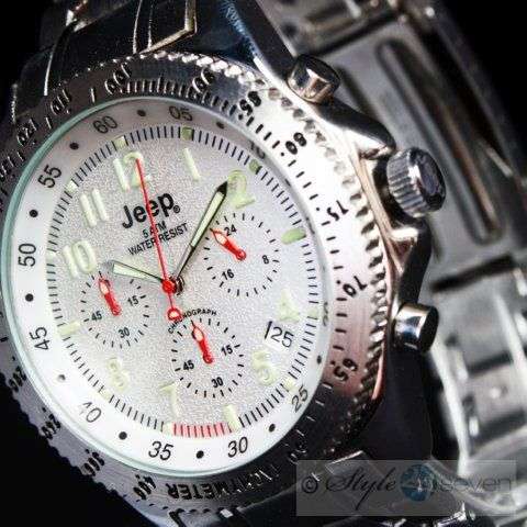 JEEP GENTS AUTHENTIC 50m WATER RESISTANT CHRONOGRAPH WATCH **ONLY ONE AVAILABLE